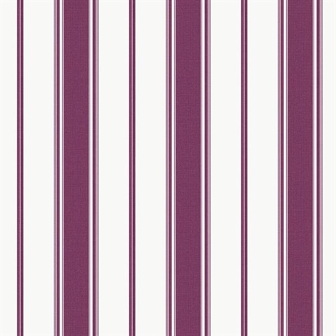 Pink Smart 3 Stripes Heritage Stripe Wallpaper