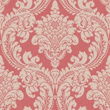 Pink Tapestry Acanthus Damask Wallpaper