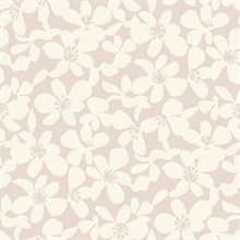 Pink Textured Wildflower Free Spirit Wallpaper