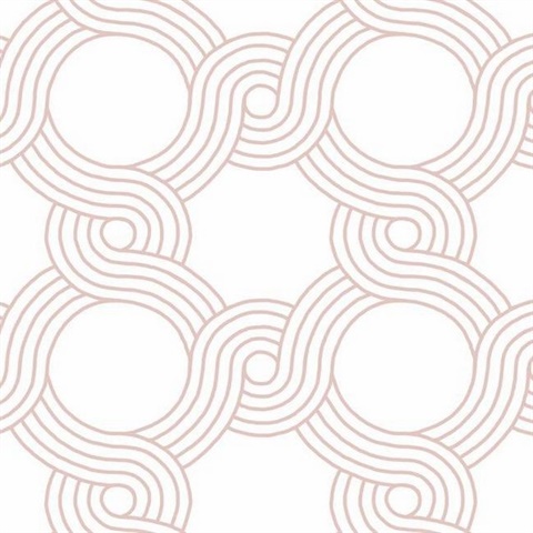 Pink The Twist Geometric Wallpaper