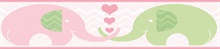 Pink Tobi Pink Elephant Love Border