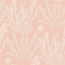 Pink & White Commercial Coral Wallpaper