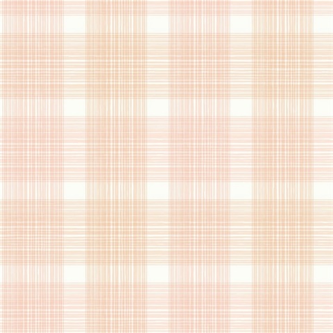 Pink & White Commercial Plaid Wallpaper