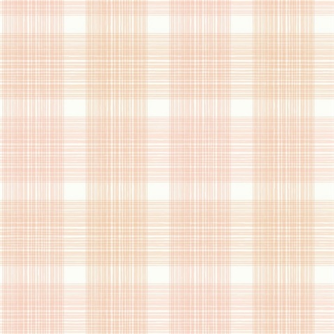 Pink & White Commercial Plaid Wallpaper