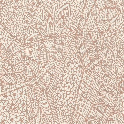 Pinnacle Lace Courtship Commercial Wallpaper