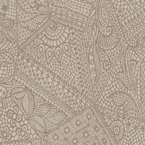 Pinnacle Lace Domestic Linen Commercial Wallpaper