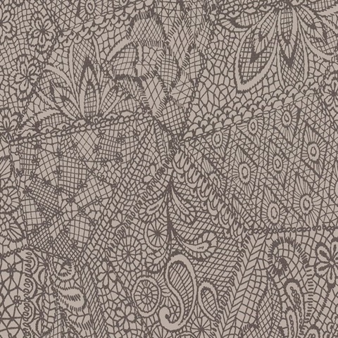 Pinnacle Lace Mademoiselle Commercial Wallpaper