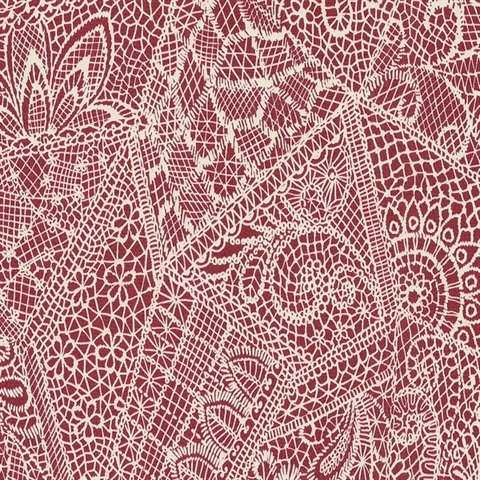 Pinnacle Lace Romance Commercial Wallpaper