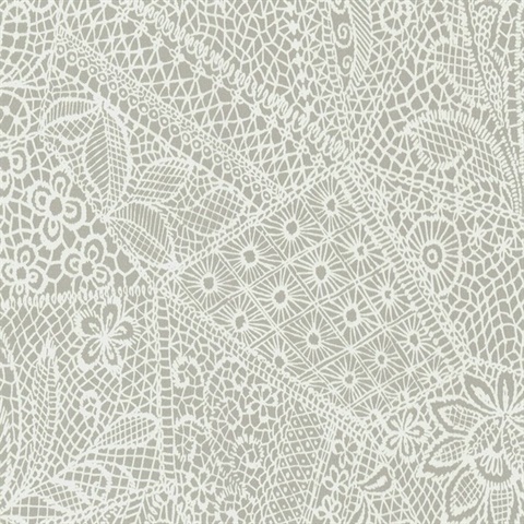 Pinnacle Lace Timeless Commercial Wallpaper