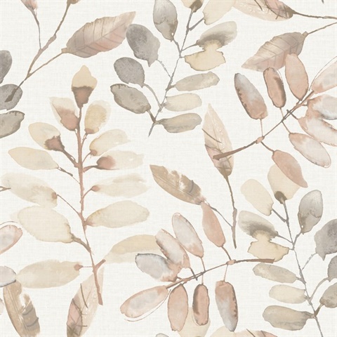 Pinnate Salmon Leaves Wallpaper