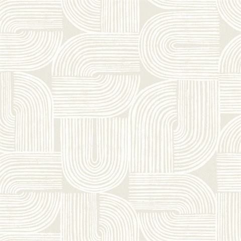 Piper Flour Modern Art Deco Geometric  Wallpaper