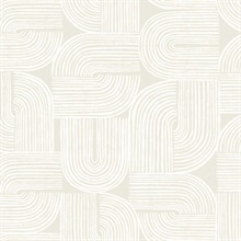 Piper Flour Modern Art Deco Geometric  Wallpaper