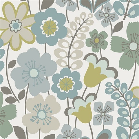 Green Boho Fabric Wallpaper and Home Decor  Spoonflower