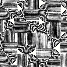 Piper Silhouette Modern Art Deco Geometric  Wallpaper