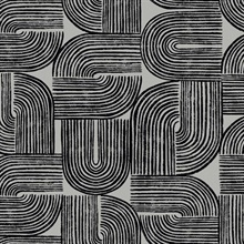 Piper Silver Sea Modern Art Deco Geometric  Wallpaper