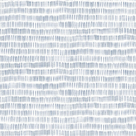 Pips Navy Blue Watercolor Brushstrokes Wallpaper