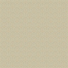 Pisces Pewter Faux Fishscale Texture Wallpaper