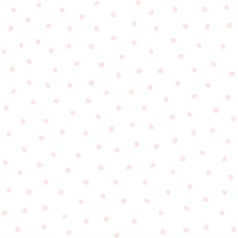 Pixie Pink Polka Dot Wallpaper