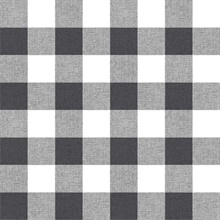 Plaid Picnic Plaid Charcoal Peel and Stick Wallpaper