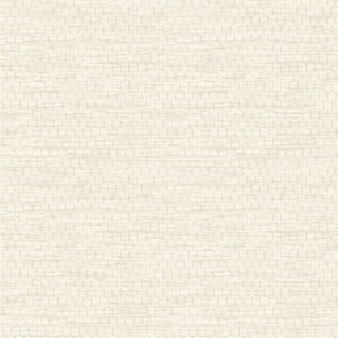 Plaited Grass Cream Reed Textured Wallpaper