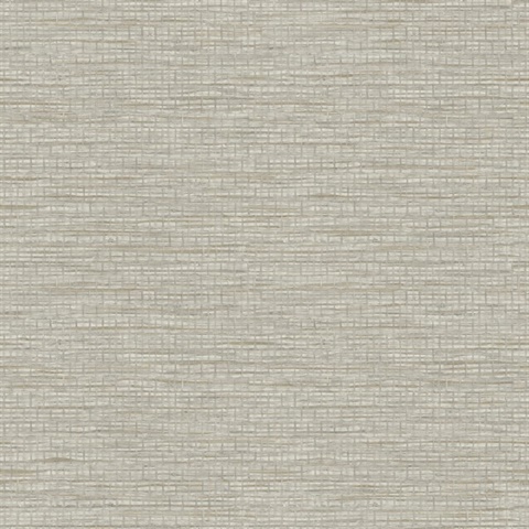Plaited Grass Grey Reed Textured Wallpaper