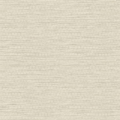 Plaited Grass Light Grey Reed Textured Wallpaper
