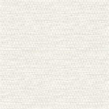 Plaited Grass White Reed Textured Wallpaper