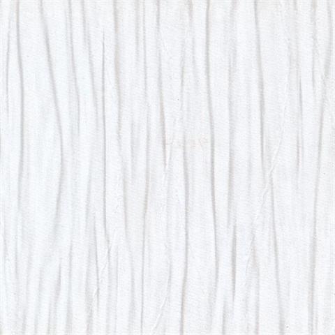 Pleats Winter White Commercial Wallpaper