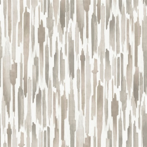 Pluie Light Neutral Watercolor Wallpaper