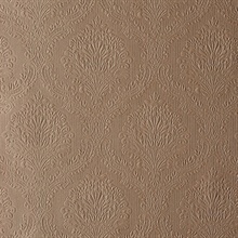 Poesy Brass Damask Wallpaper