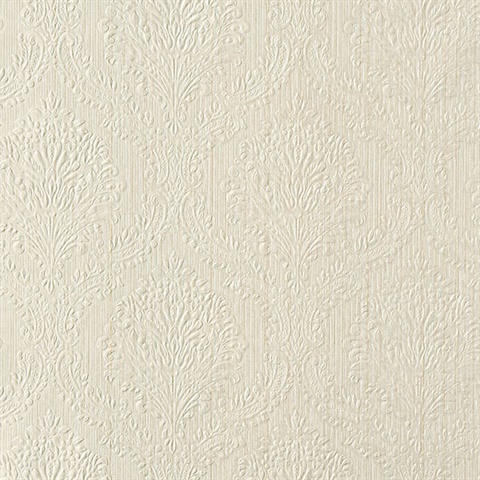 Poesy Gold Damask Wallpaper