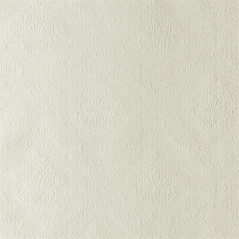 Poesy Pearl Damask Wallpaper