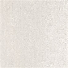 Poesy White Damask Wallpaper