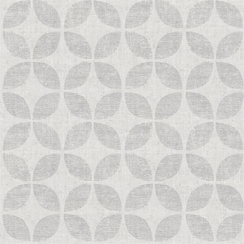 Polaris Silver Geometric Wallpaper