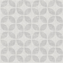 Polaris Silver Geometric Wallpaper