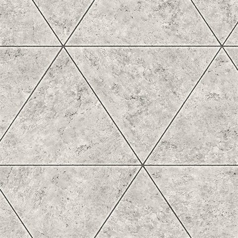 Polished Concrete Grey Geometric Wallpaper