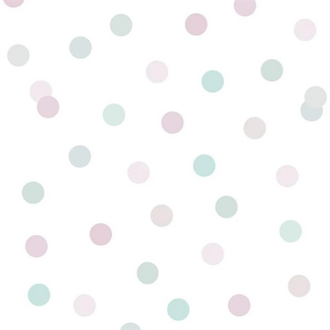 Polka Dot Party Pink Wallpaper