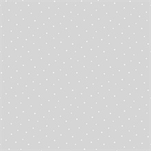 Polka Dots Polka Dot Daydream Grey Peel and Stick Wallpaper