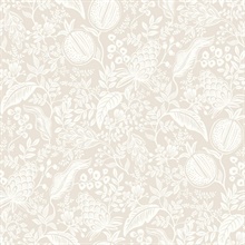 Pomegranate Beige & White Peel & Stick Wallpaper