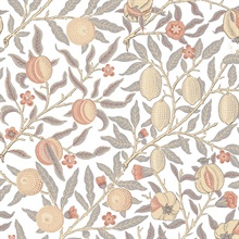 Pomegranate Botanical Daydream Grey & Melon Peel and Stick Wallpaper
