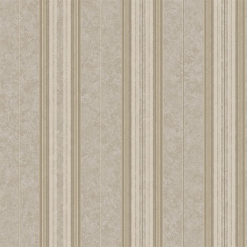 Poppy Grey Baroque Stripe Wallpaper