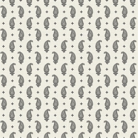 Poppy Seed Maia Paisley Wallpaper