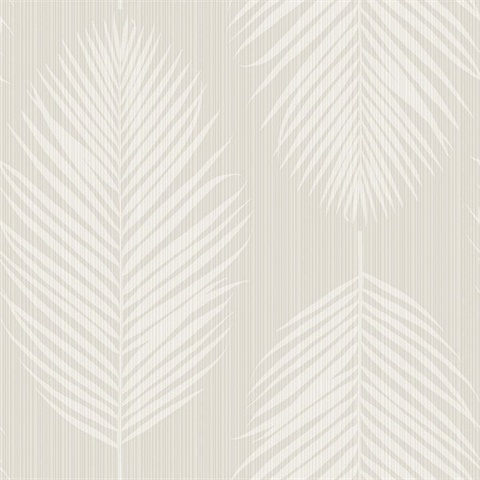 Port Lions Icy Path Large Palm Leaf Stripe Wallpaper