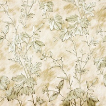 Portofino Beige Cow Leaves Wallpaper