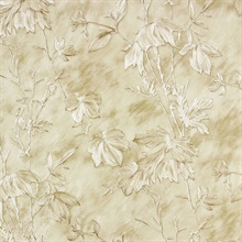 Portofino Cream Cow Leaves Wallpaper
