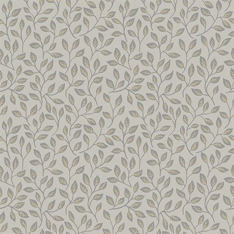 Posey Beige Vines Wallpaper