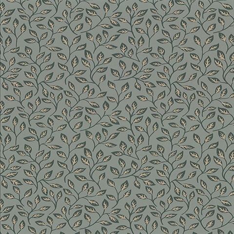 Posey Green Vines Wallpaper