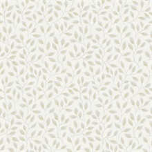 Posey White Vines Wallpaper