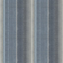 Potter Blue Flat Iron Vertical Striped Wallpaper