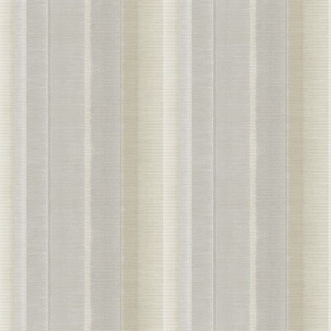 Potter Off-White Flat Iron Vertical Striped Wallpaper
